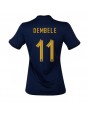 Frankrike Ousmane Dembele #11 Replika Hemmakläder Dam VM 2022 Kortärmad